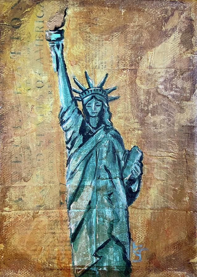 Lady Liberty Painting by Leslie Thomas - Fine Art America