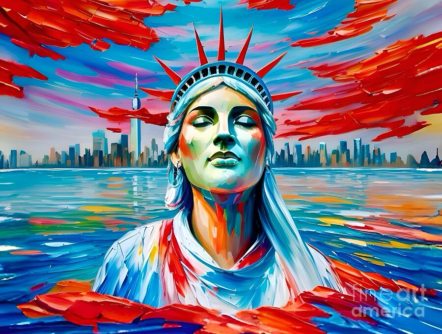 Lady Liberty Digital Art