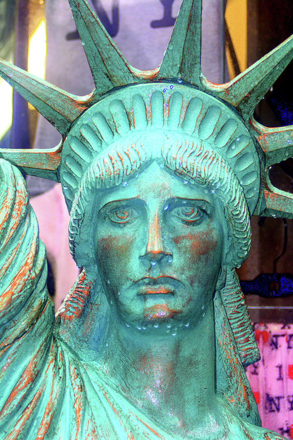 Lady liberty replica NYC Photograph by Habib Ayat
