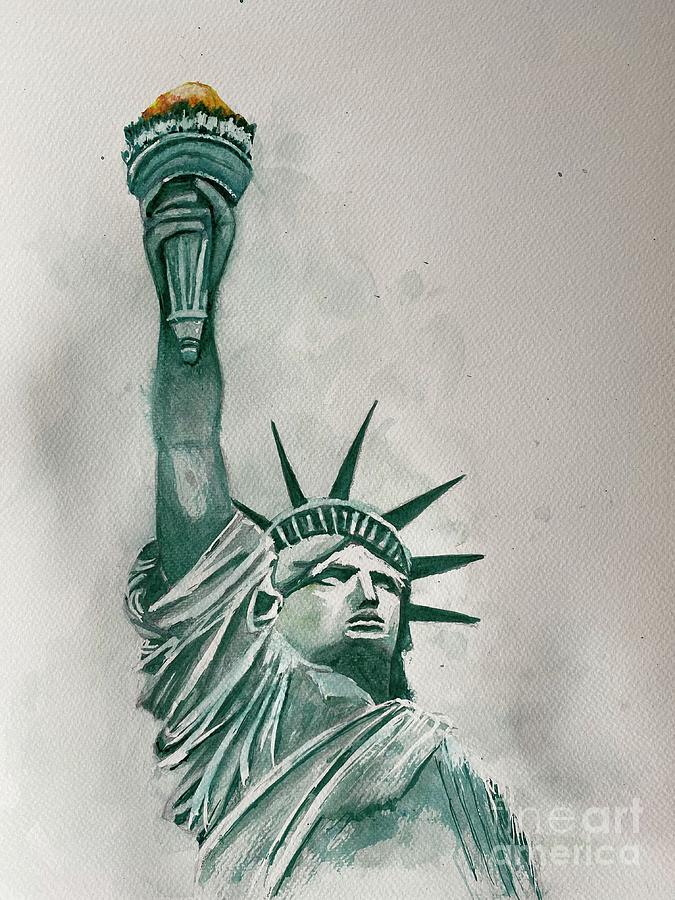 Lady Liberty Painting by Sharron Knight - Fine Art America