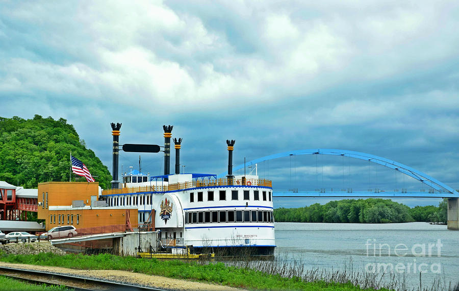 Lady Luck Casino - Mississippi River Photograph by Kathy M Krause