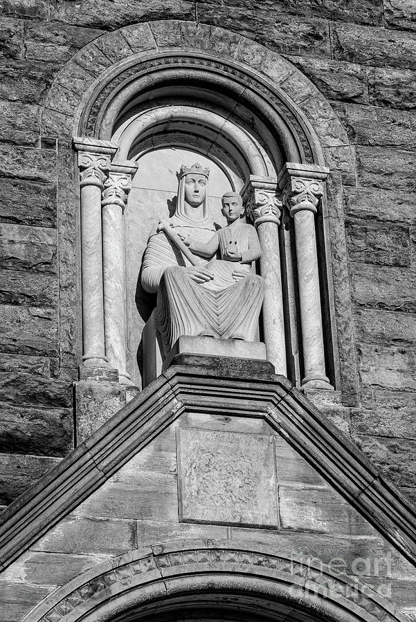 Lady of Einsiedeln Statue - St Meinrad Archabbey - Indiana Photograph by Gary Whitton