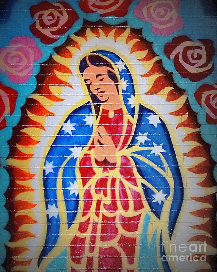Lady of Guadalupe Mural Photograph by Tru Waters
