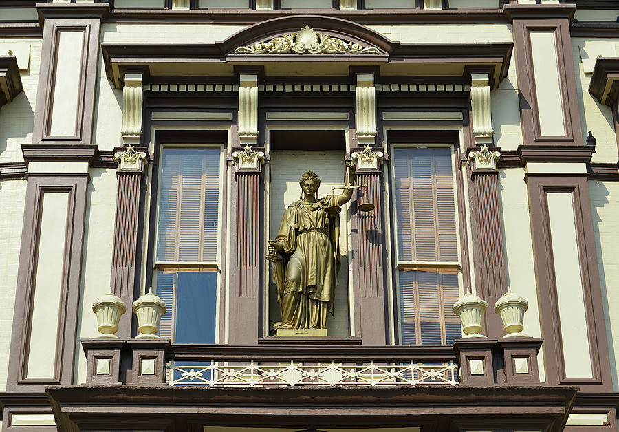 Lady Of Justice - Virginia City Photograph