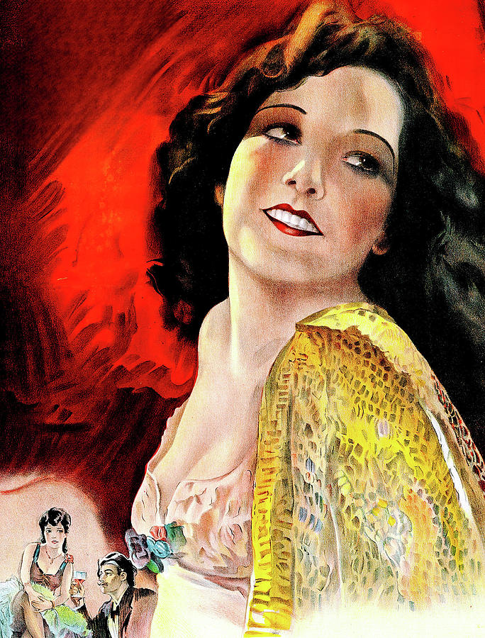 Vintage Painting - Lady of the Pavements, 1929, movie poster painting by Movie World Posters