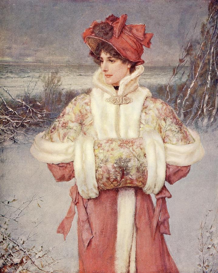 Lady of the Snows Painting by George Henry Boughton - Pixels
