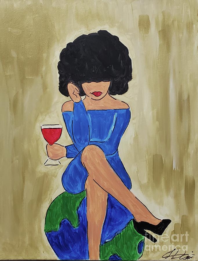 Acrylic Painting - Lady On Top by LeVetta Nealy-Davis
