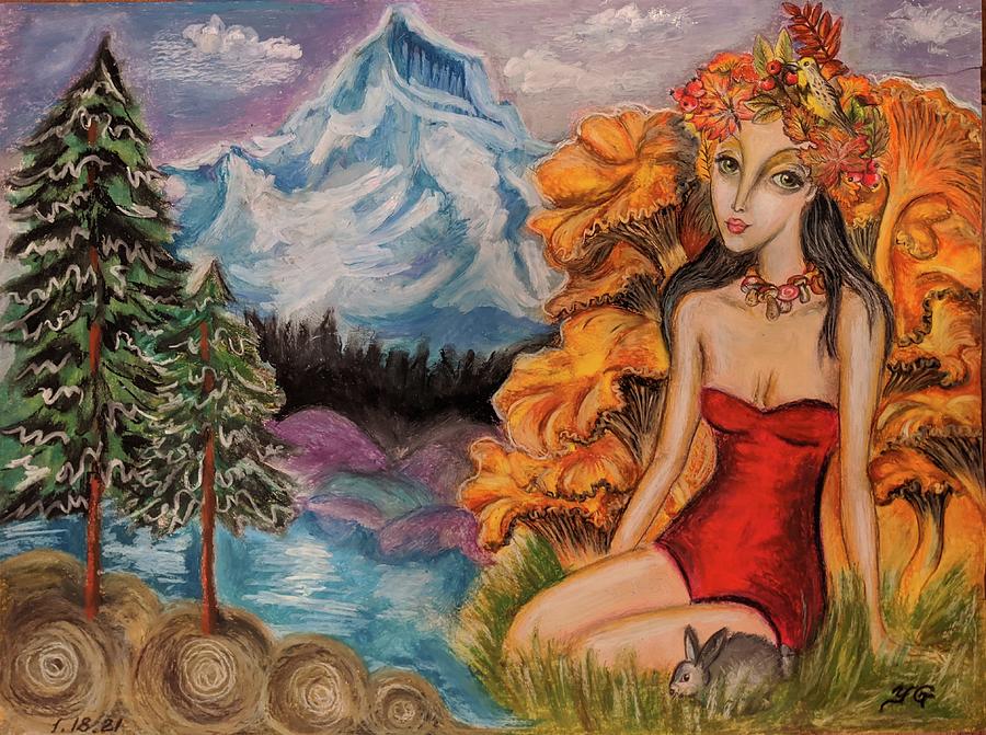 Lady Oregonia Painting by Yana Golberg
