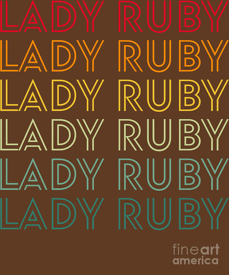 Lady Ruby Freeman Vintage Retro Classic Digital Art by Deriyah Vasquez ...