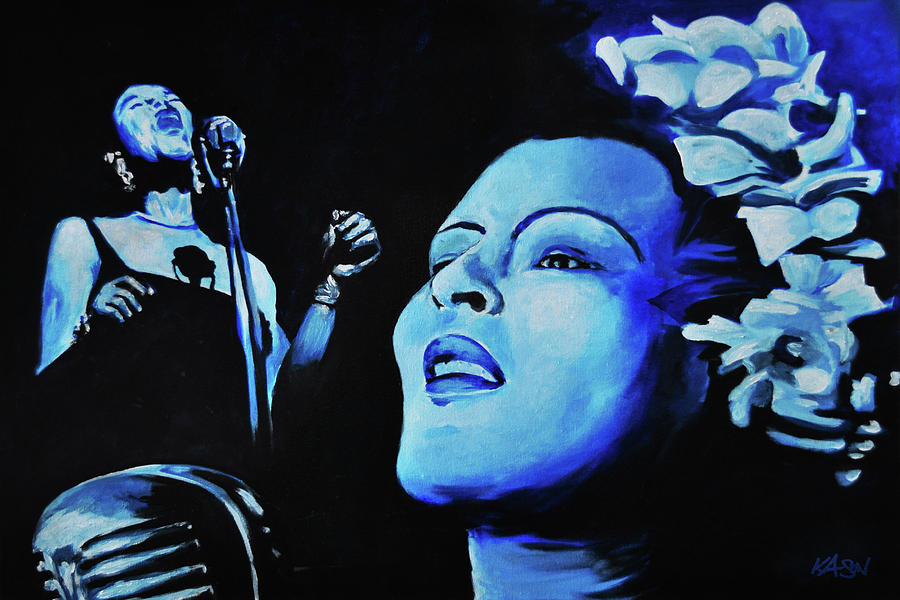 Lady Sings The Blues Painting by Art of Ka-Son