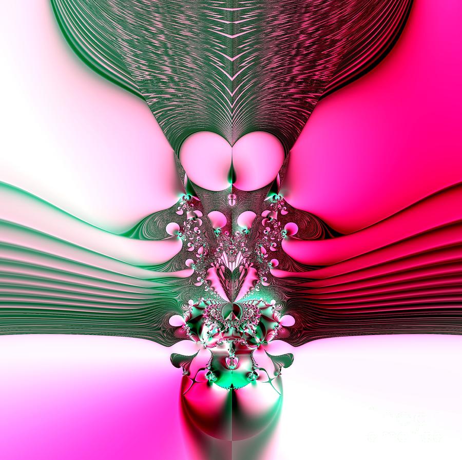 Lady Slipper Orchid Fractal 48 Digital Art by Rose Santuci-Sofranko
