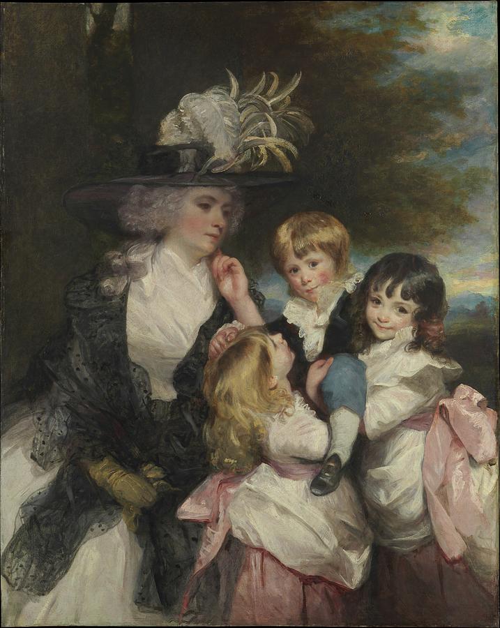 Lady Smith Charlotte Delaval and Her Children Painting by MotionAge ...