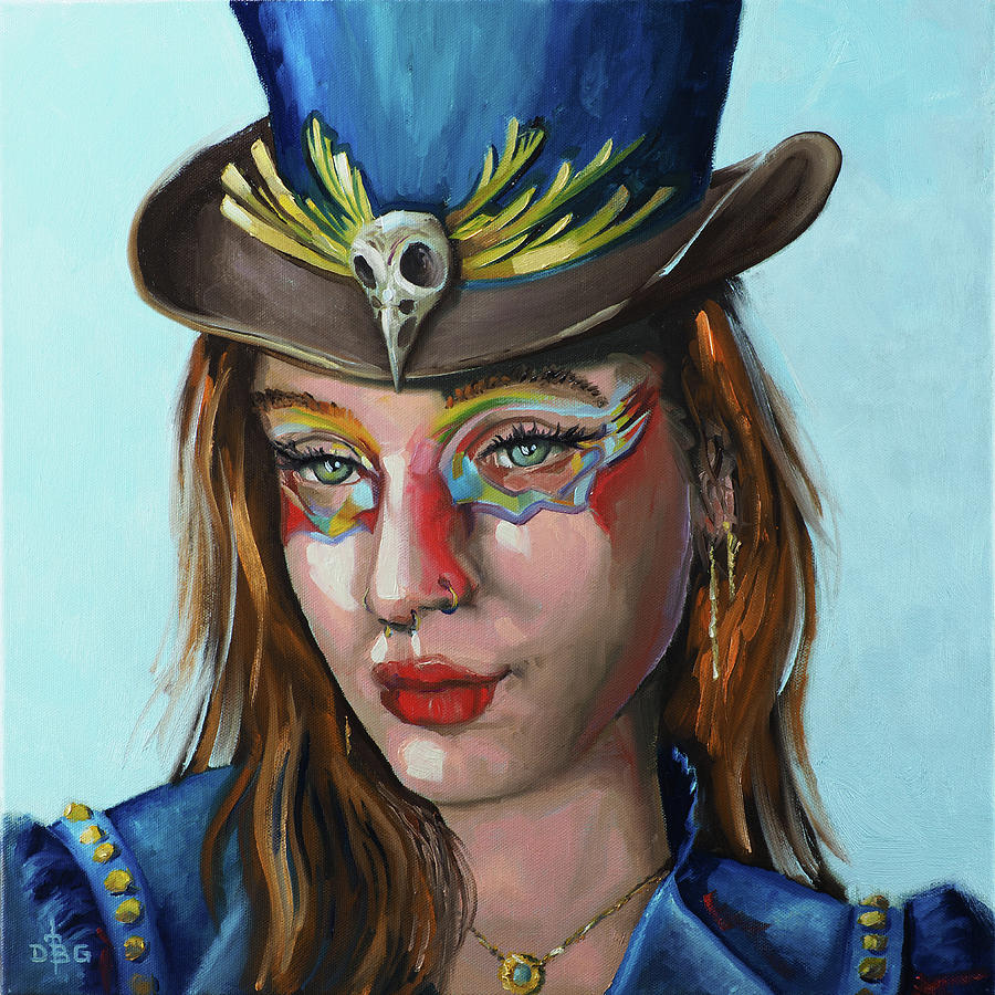Lady Thurman of the Travelers Parlour Painting by David Bader