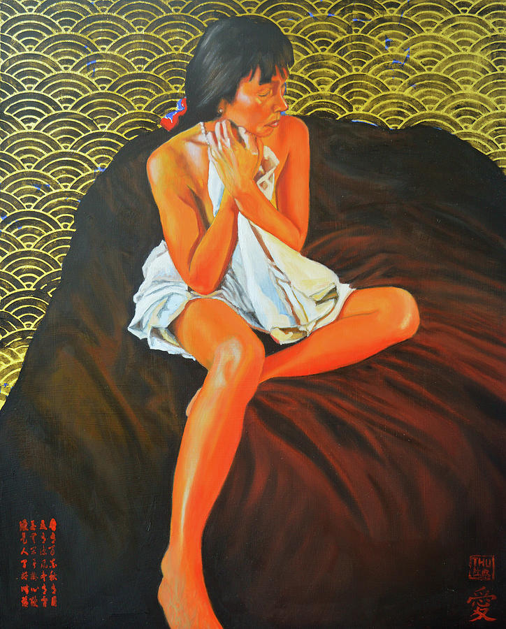 Lady Trieu Painting by Thu Nguyen