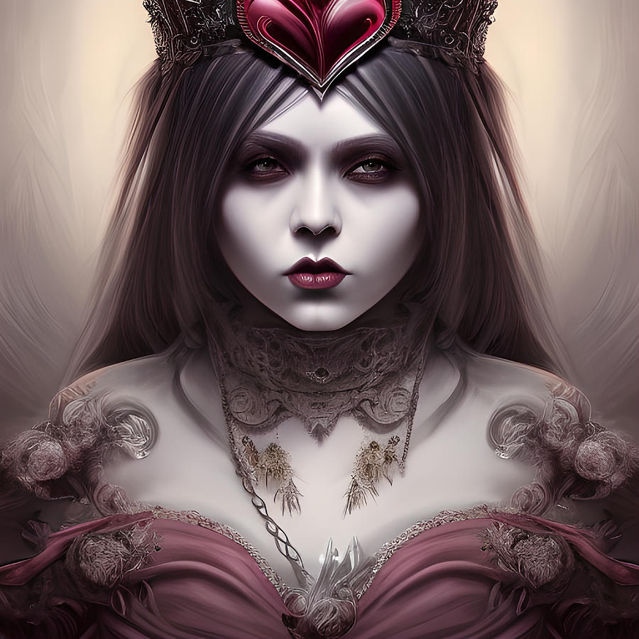 Lady Vira Original Portrait of Gothic Womanly Splendor Digital Art by ...