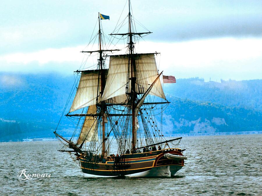 LADY WASHINGTON TALL SHIP at Astoria, Oregon Photograph by A L Sadie Reneau