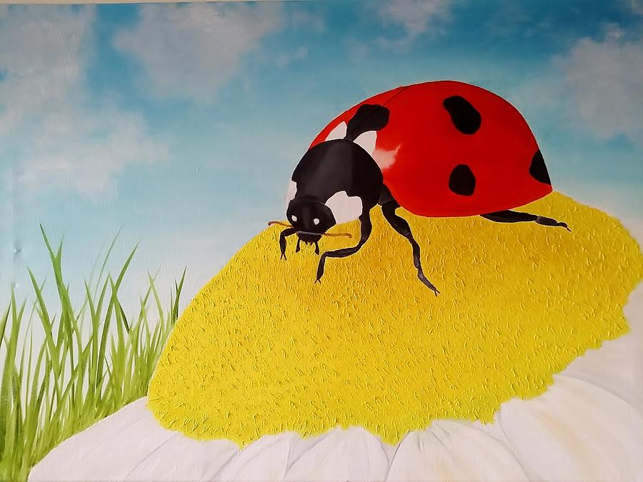 Ladybird Painting by Kuko Paintings - Fine Art America