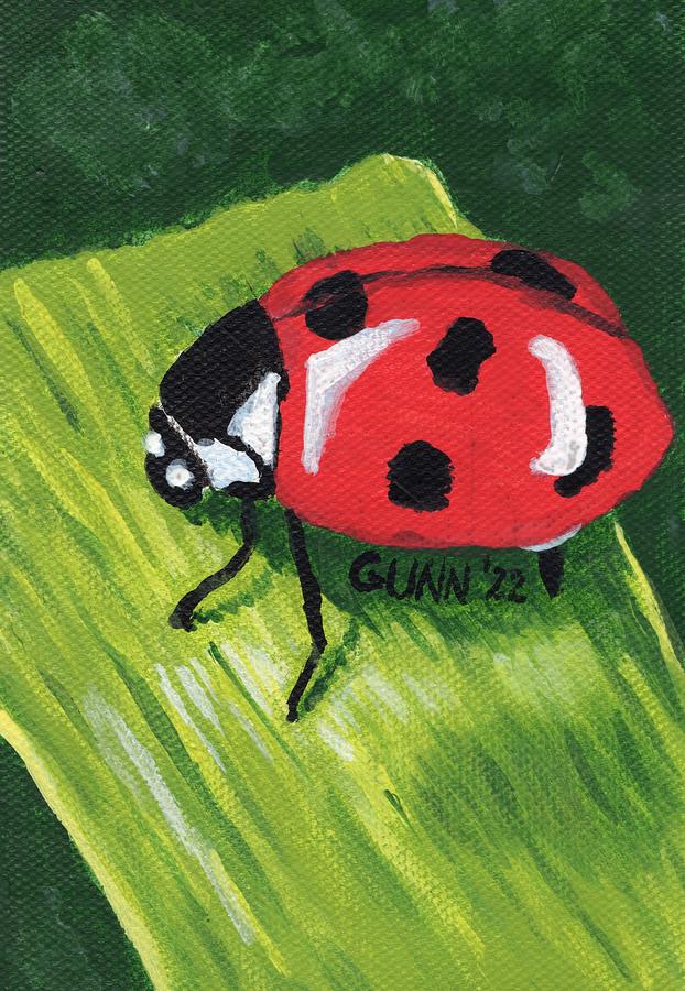 Ladybug Painting by Katrina Gunn