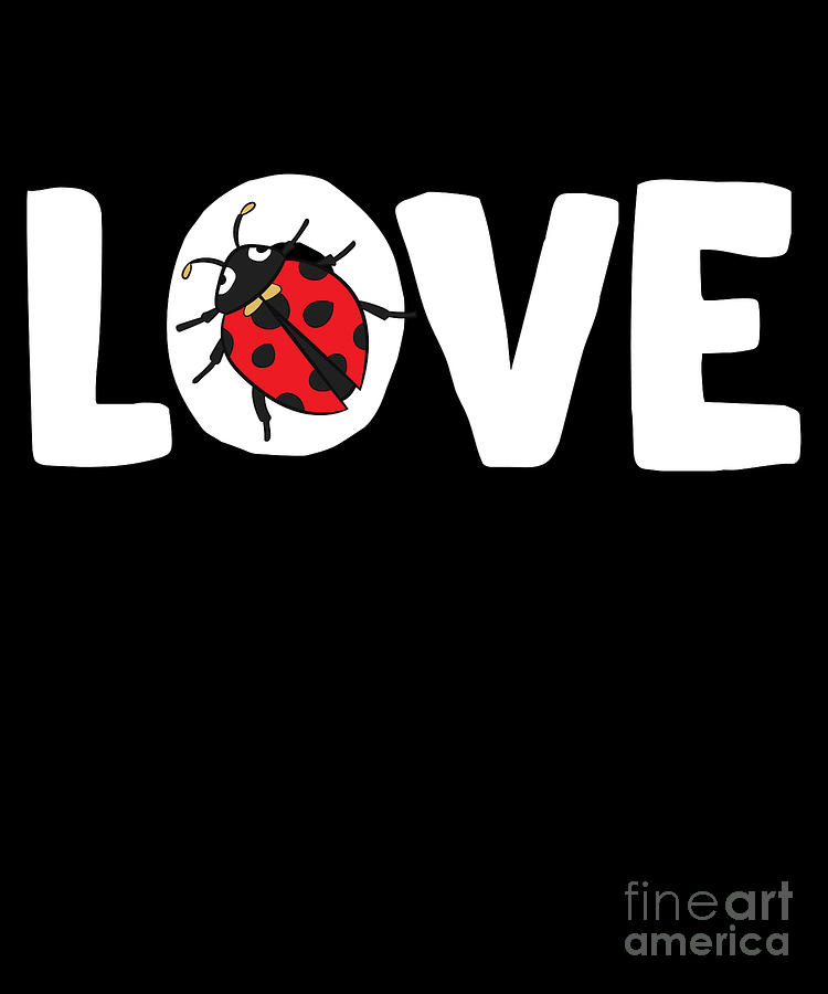 Ladybug Love Insect Bugs Cute Ladybug Digital Art by EQ Designs - Fine Art America