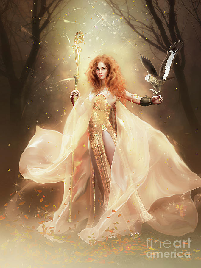 Magic Digital Art - Ladyhawke by Shanina Conway