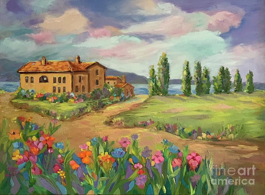 Lago di Montepulciano Painting by Patsy Walton