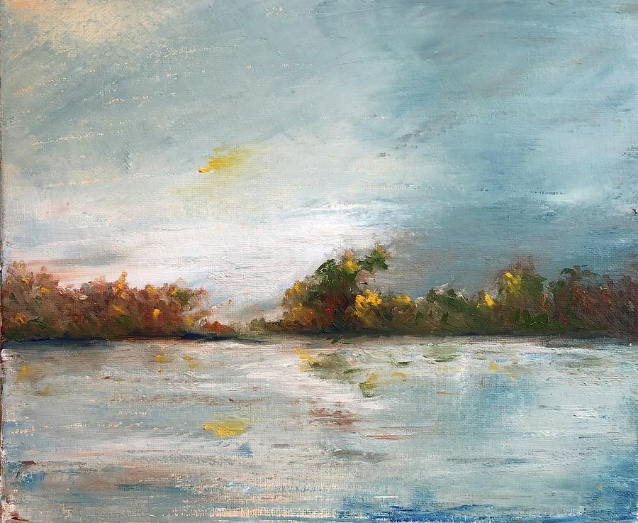 Lagoon Painting by Roger Clarke