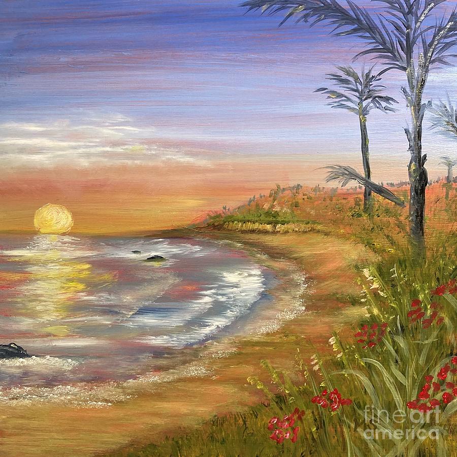 Laguna Beach California Painting by Monika Shepherdson