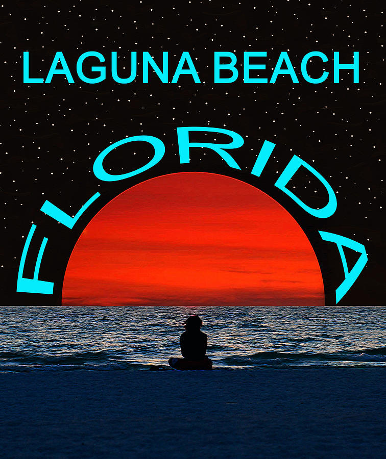 Laguna Beach Florida Dream Girl Mixed Media