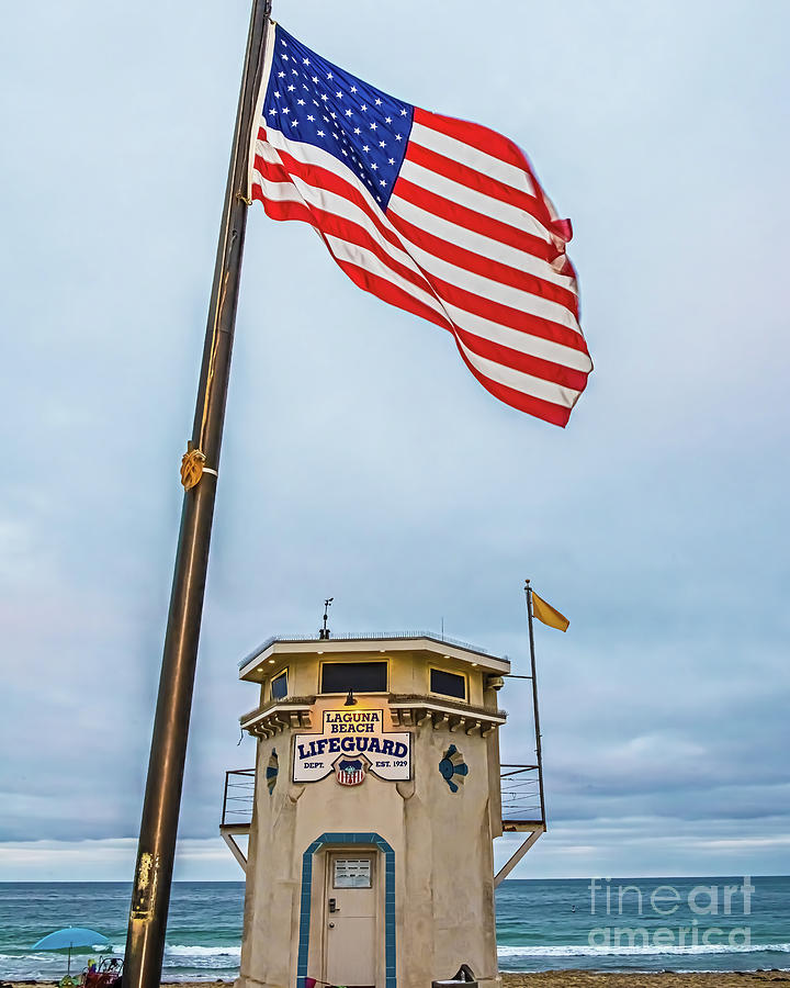Laguna Beach Historic Lifeguard Tower, Main Beach California Photograph by Don Schimmel