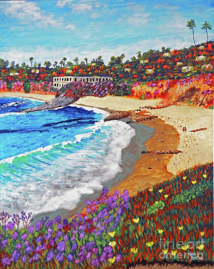 Laguna Beach Seaside Painting by Frank Littman