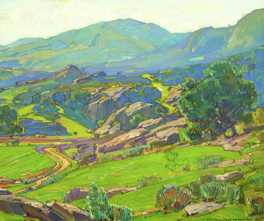 Mountain Painting - Laguna Hills by William Wendt