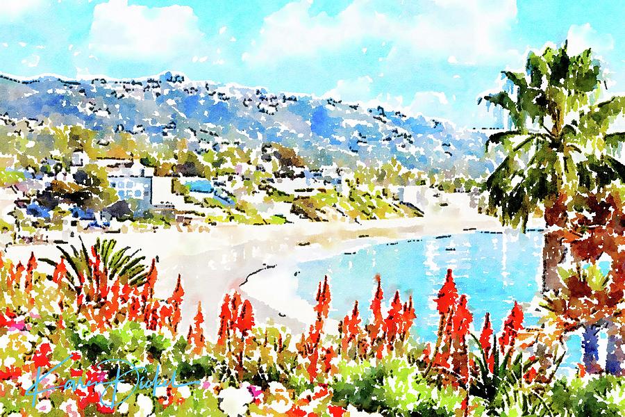 Laguna Digital Art by Karen Dickel - Pixels