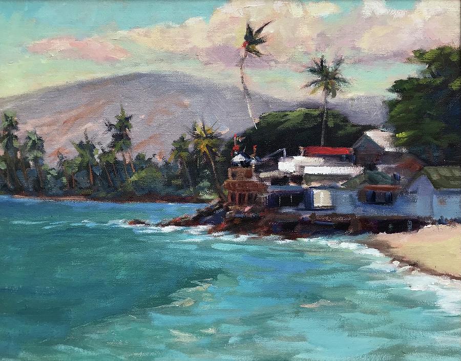 Beach Painting - Lahaina by Leigh Sparks