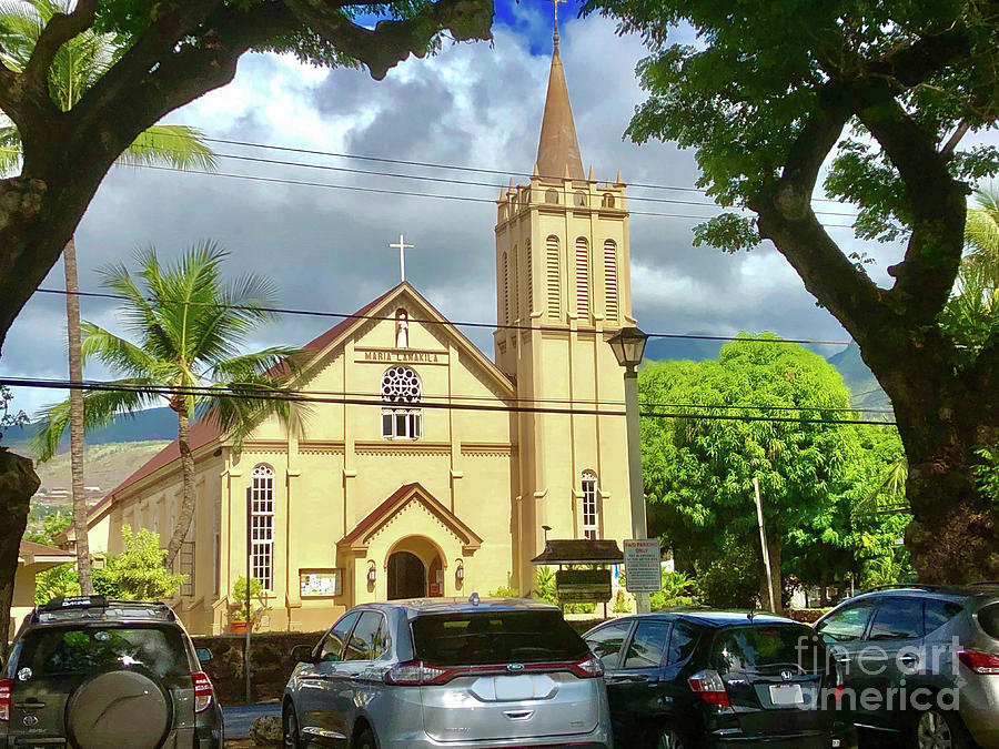 Lahaina, Maui, Hawaiis Maria Lanakila Catholic Church Photograph by Gunther Allen