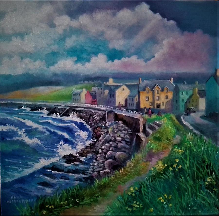 Lahinch  County Clare Ireland Painting by Paul Weerasekera