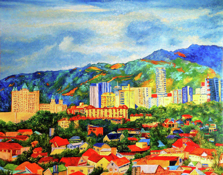 Impressionism Painting - Lahug, Cebu City by Michael Jadach