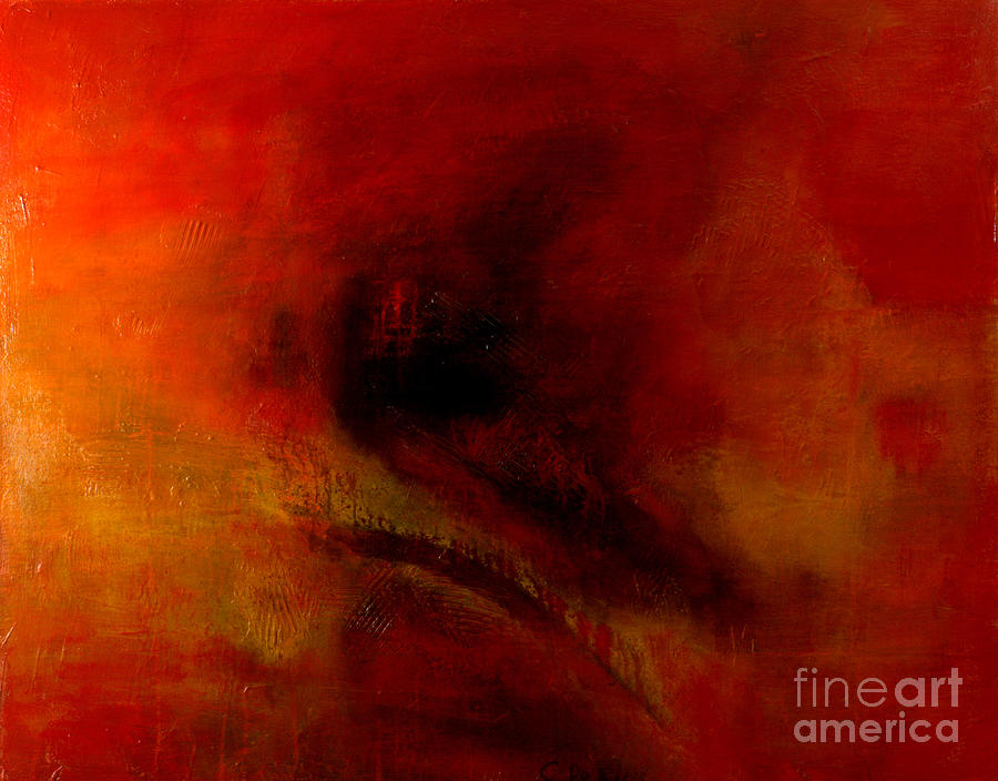 Abstrac Painting - Laisser La Peur Du Rouge Aux Betes A Cornes by Carmelle Dorion Abstrac Painting - Laisser La Peur Du Rouge Aux Betes A Cornes by Carmelle Dorion