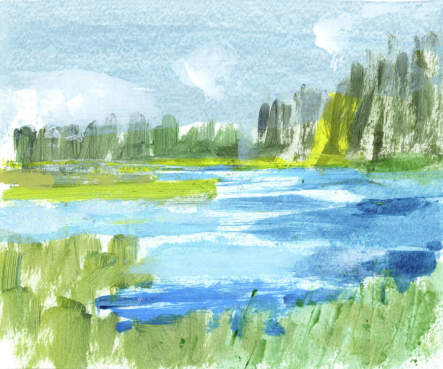 Lake 2009012 Painting by Chris N Rohrbach