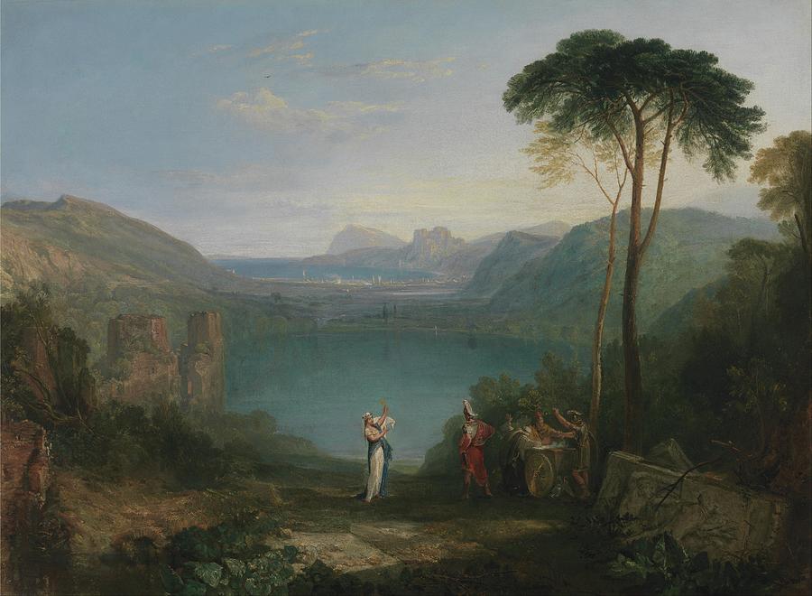 Lake Aeneas and the Cumaean Sybil Painting by Joseph M W Turner