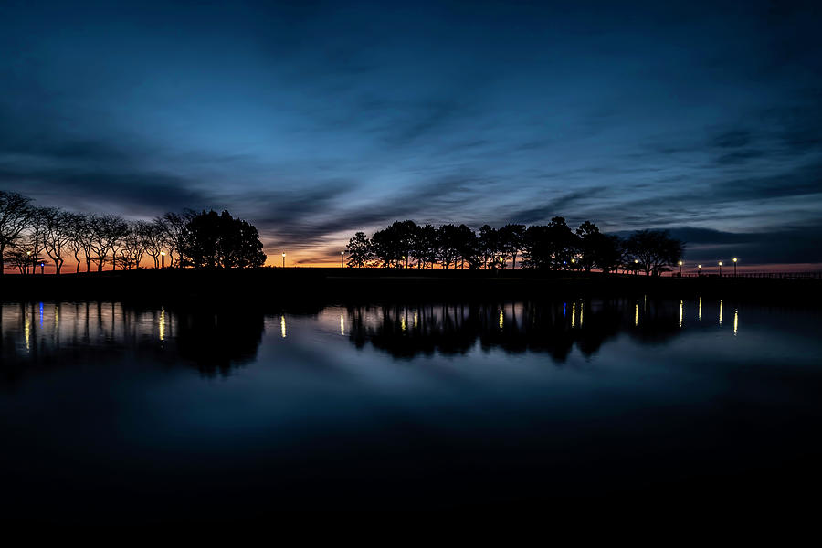Lake and colorful dawn sky Photograph by Sven Brogren