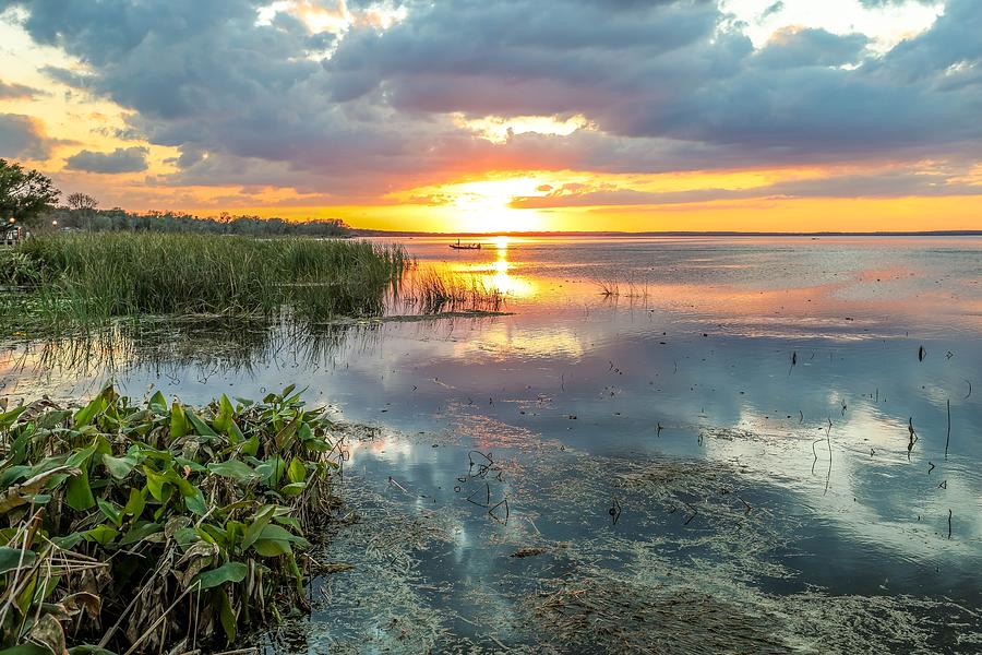  Sunset Over Wetlands Photograph by Susan Rydberg