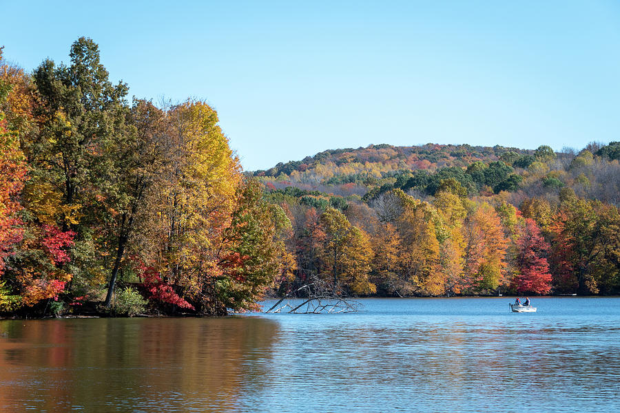 Lake Arthur in Moraine State Park of Pennsylvania Photograph by Debra Martz