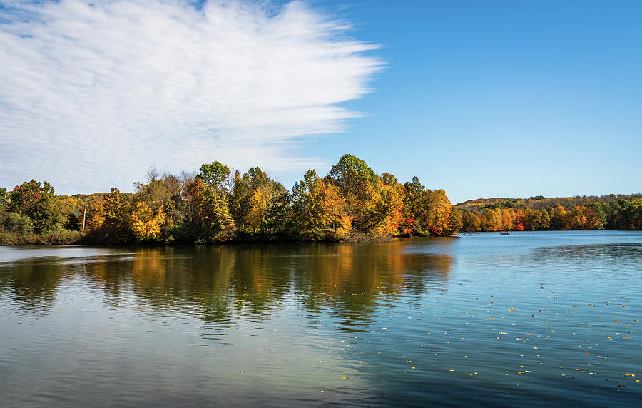 Lake Arthur in Moraine State Park of Pennsylvania No2 Photograph by Debra Martz