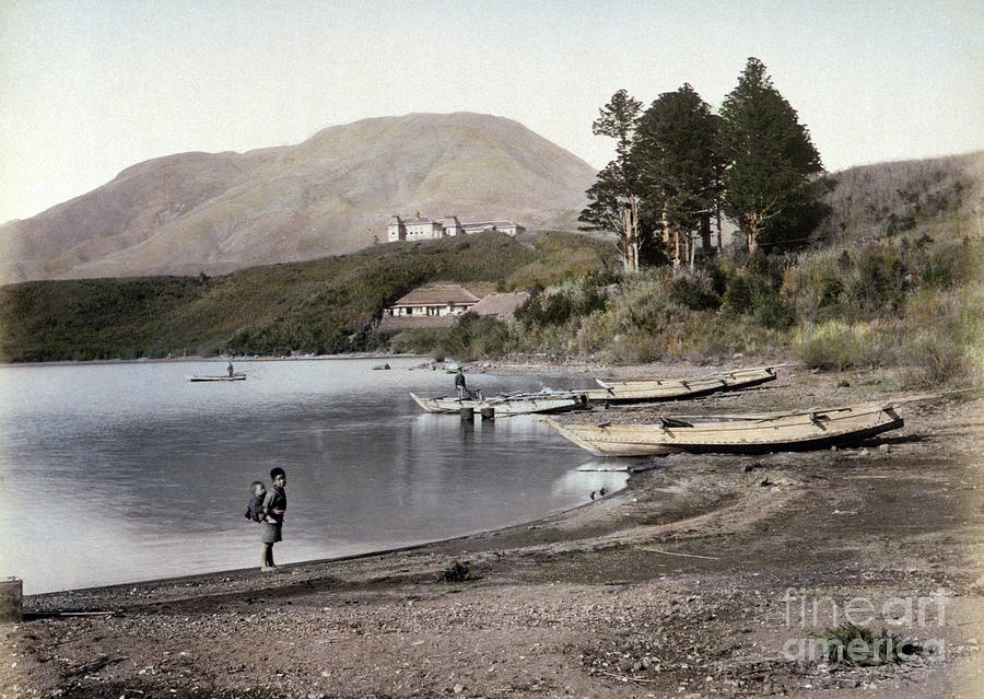 LAKE ASHI, c1890 Photograph by Granger