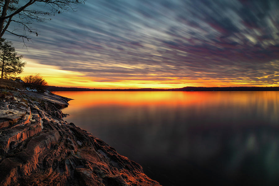 Lake Auburn Sunset 12-11-20 Photograph by Nick Turcotte - Fine Art America