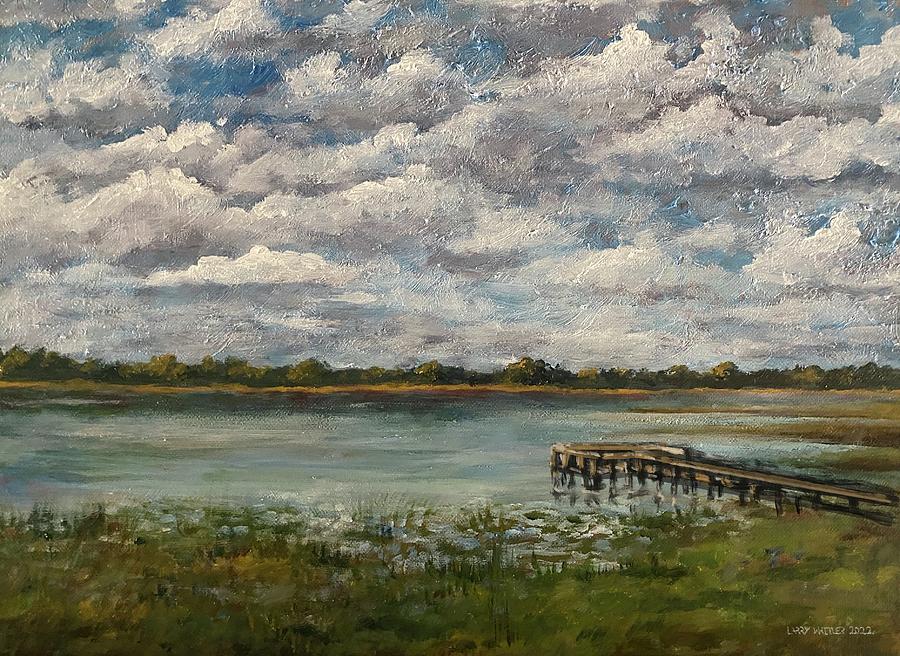 Lake Bonable Painting by Larry Whitler