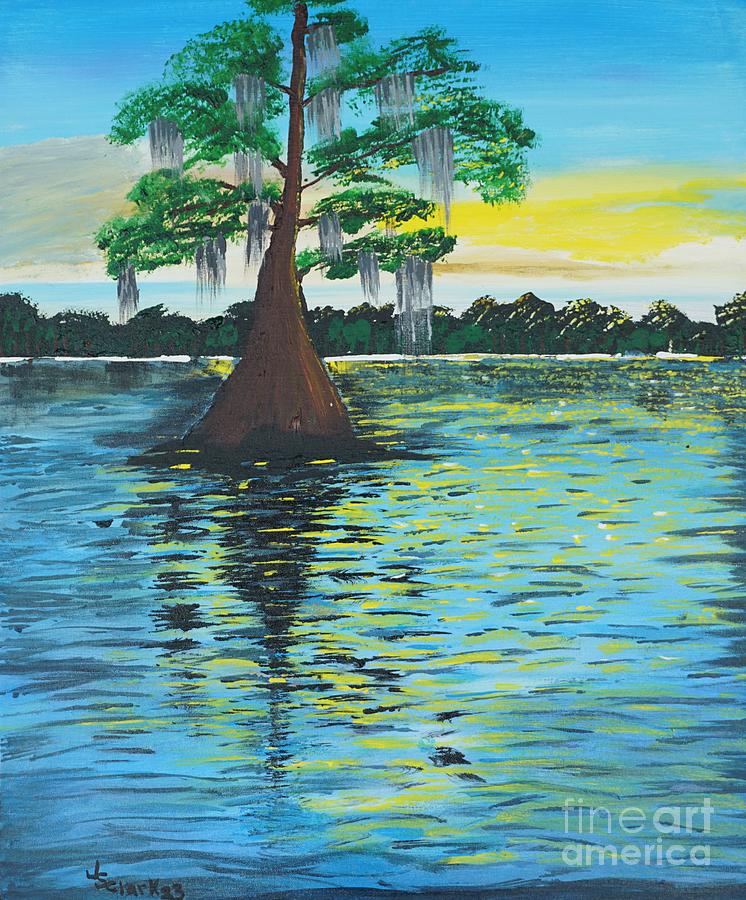 Lake Bruin State Park II Painting by Jimmy Clark