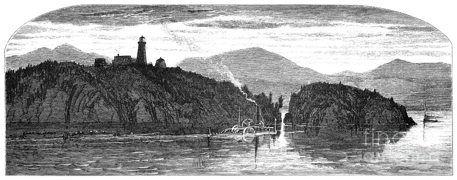 Lake Champlain, 1874 Drawing by Harry Fenn