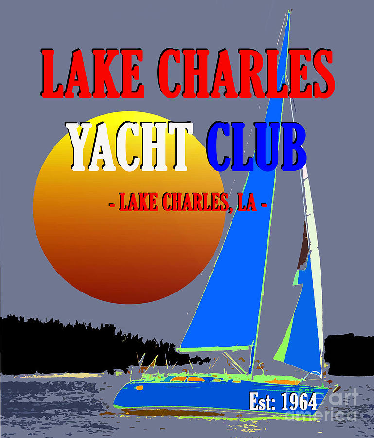Lake Charles Yacht Club 1964 Mixed Media by David Lee Thompson