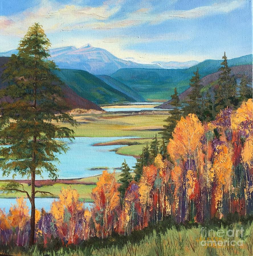 Lake City View Painting by Celeste Drewien